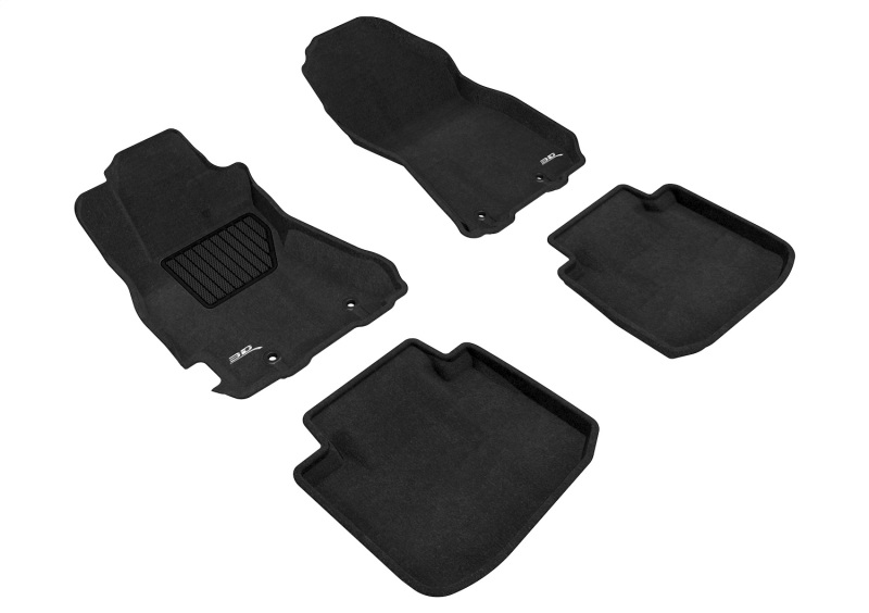 Subaru Legacy Floor Mats - Front and Rear - 3D MAXpider - Elegant Series - Black - `15-`19 Subaru Legacy Floor Mats - Front and Rear - 3D MAXpider - Elegant Series - Black - `15-`19